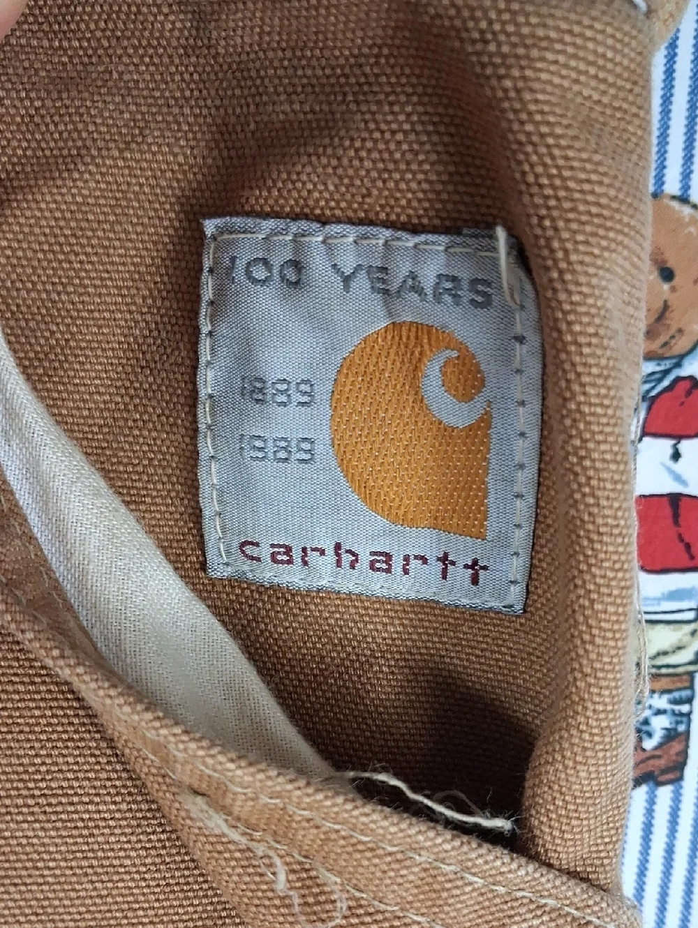 Vintage Carhartt WU256 Duck Canvas & Nylon Tan & Brown Outdoors Brush Pants 4032